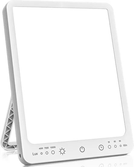 10000 Lux Portable Sun Light Therapy Lamp with Touch Control Memory Function 3 Timing Mode