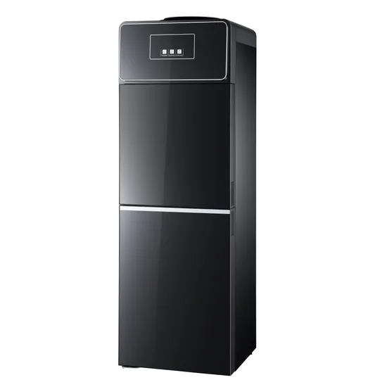 Big Size Glass Door Water Dispenser with 3water Taps with Refrigerator with Storage Cabinet Big Vertical Water Cooler