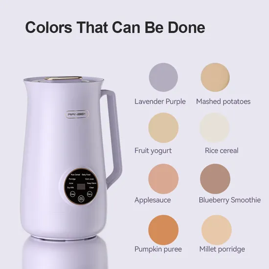 Ranbem Self-Cleaning Automatic Hot Liquid Soy Milk Soup Maker Machine Mini Soup Maker Electric Blender