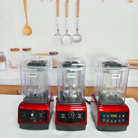 Soundproof Blender with Cover Mixer Sound Proof Juicer and Silent Blender Commercial