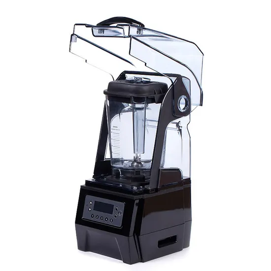 1500W Super Quite Heavy Duty Sound Proof Cover Digital Blender Power Commercial Blender