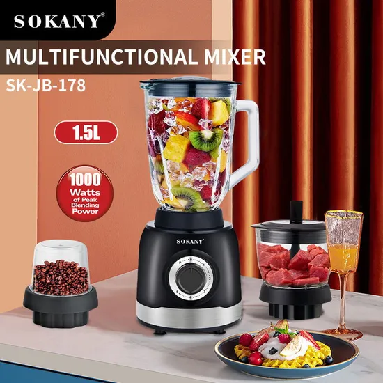 Sokany 178 Multi Function Agitator Complementary Food Grinding and Polishing Meat Grinder