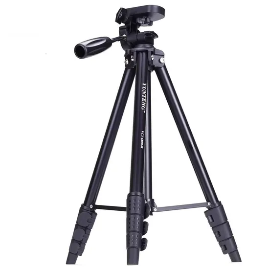 136cm 3-Way Head Light Weight Tripod with Mobile Holder Remote Control (VCT-680RM)