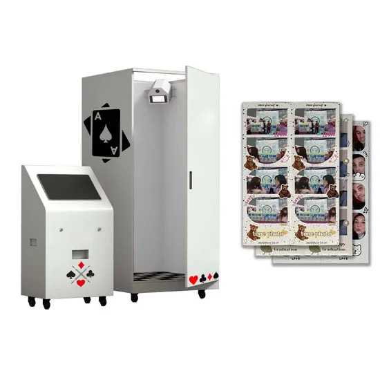 2025 Double Sided Booth Backdrop Self Photo Booth Vending Machine
