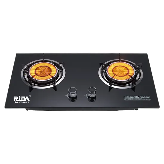 Infrared Burner Built-in Gas Hob 2 Burner 150X150mm Infrared Hob High Energy Efficiency
