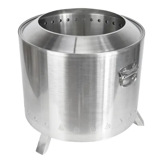 Stainless Steel Large Outdoor Smokeless Wood Stove Courtyard Camping Charcoal Campfire Stove