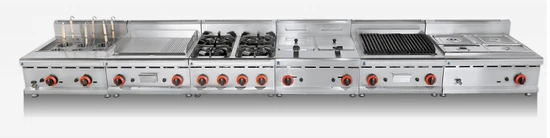 Premium Integrated Gas Stove with 4 Burners and Oven