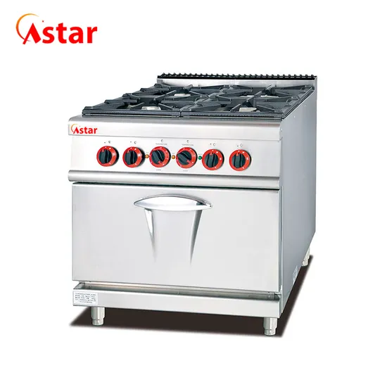 Factory Manufacture Gas Range Gas Stove with 4-Burners&Electic Oven