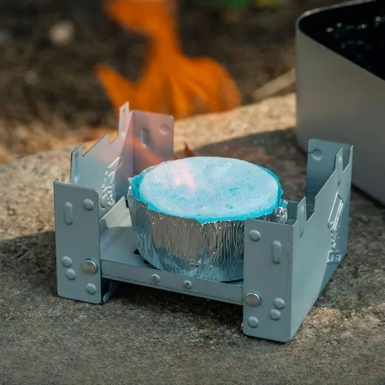 New Design Galvanized Plate Portable Foldable Outdoor Picnic Camping Alcohol Stove