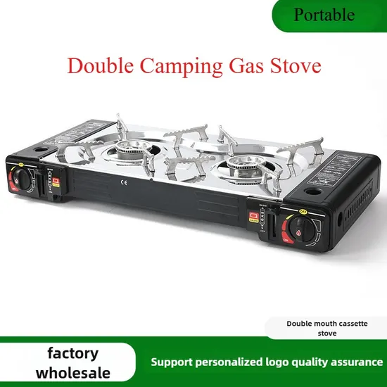High Quality CE Certified Portable Outdoor Camping Stove Double Gas Stove