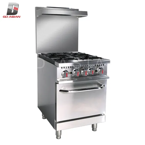 24 Inch 4 Burner ETL American Type Gas Combination Oven