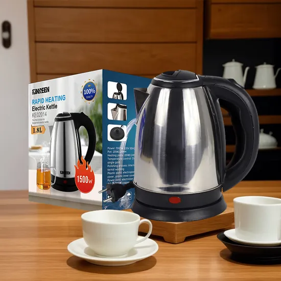 Small Kitchen Electronics Home Wholesale Portable Household Heating Element Price Appliances 1.5 1.8 2L110V Stainless Steel Water Teapot Hotel Electric Kettle