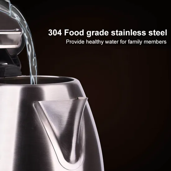 Small 304 Stainless Steel Travel Kettle with Induction Heating Cordless Kitchen Electronic Appliances for Household Use