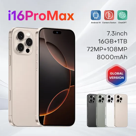 16 PRO Max Android Mobile Cell Phone Android 13 Smartphone Unlocked Mobile Phones
