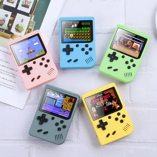 Popular Macaron FC Game Console 400 in 1 Classic Color Screen Large Screen Game Console Double Games Player