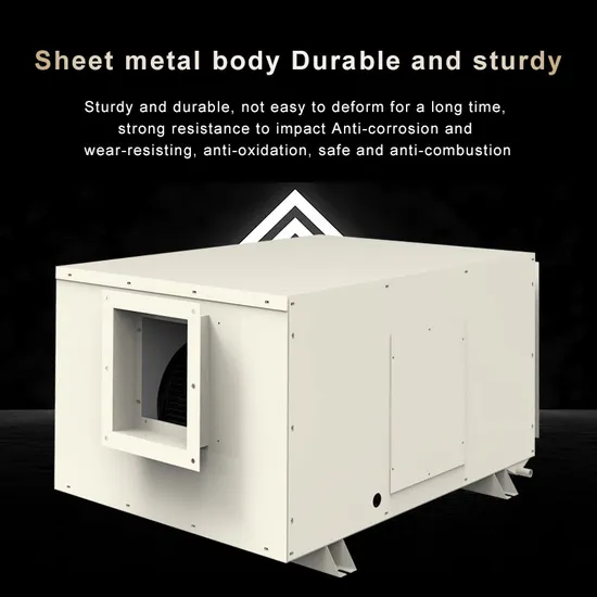 Automatic Hospital Ceiling Wall Mounted Dual Duct Greenhouse Ducting Dehumidifier 500 Pints