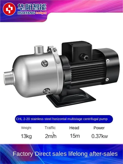Chl2-20 Good Performance Horizontal Stainless Steel Centrifugal Multi-Stage Water Pump