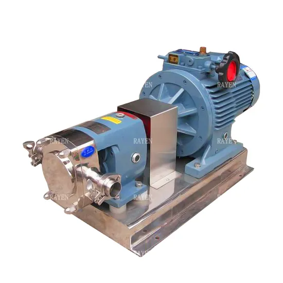 SUS304 Sanitary Stainless Steel Food Grade Honey Rotary Lobe Pump Chocolate Pump