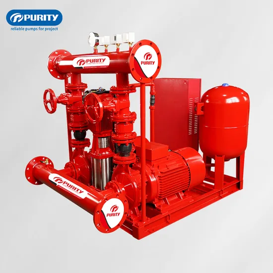 1000gpm 10bar High Pressure Fire Pump System for High-Rise Water Supply