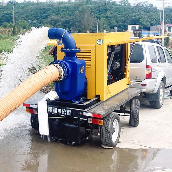 High Pressure Centrifugal Pump Mobile Pump Truck Flood Prevention, Flood Control and Drainage Trailer Pump