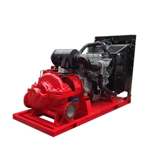 Nfpa 20 Standard 1000m3/H Diesel Split Case Fire Fighting Pump