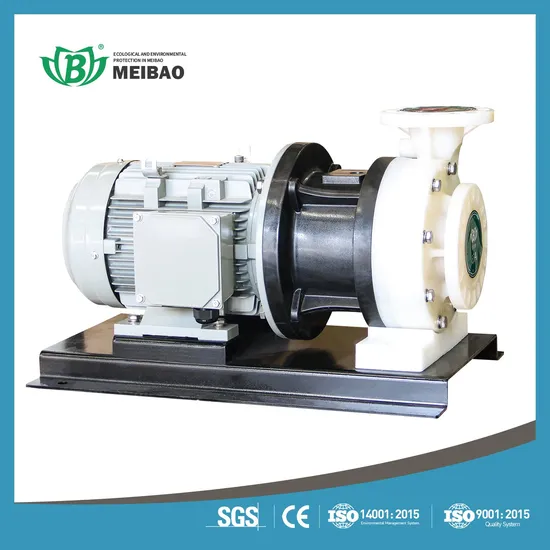 Acidic & Alkaline Resistantive Pump Perfluorinated Centrifugal Pump for Industrial Used