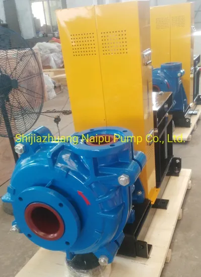 Slurry Pump Horizontal Mine Minerals Chrome Industrial Centrifugal Rubber Sand Slurry Pump