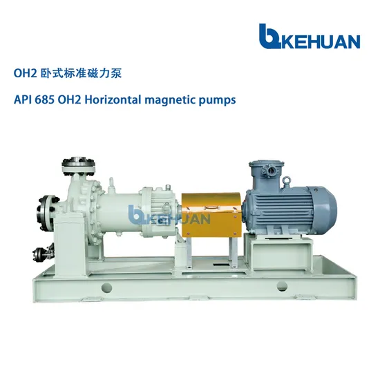 API685 Oh2 Horizontal Sealless Magnetic Coupling Centrifugal Pumps for High-Temperature Fluid