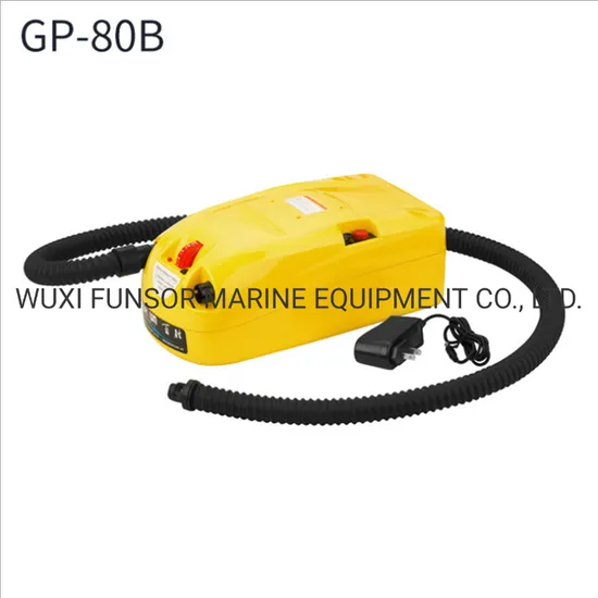 12V High Pressure Portable Electric Air Pump with Battery for Fishing Boats Inflatable Boats