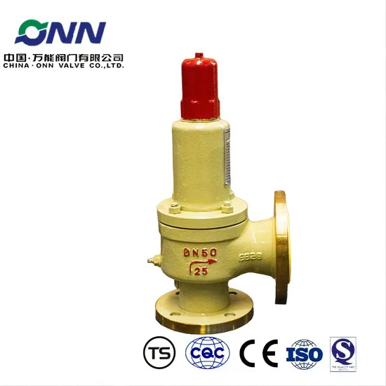 Onn A42 Sec Lined Series Soft Seal Full Lift Closed Spring Loaded Pressure Safety Valve with Excellent Sealing