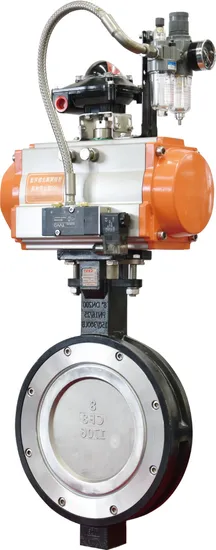 CF8 CF8m Wcb Pneumatic High Performance Double Offset Butterfly Valve for Marine Application Million Life