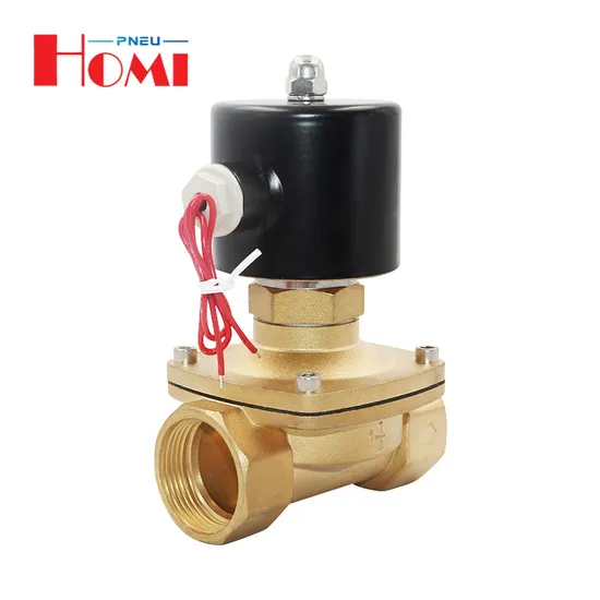 1.5 Inch 2 Inch 12V 24V 220V 2 Way Water Air Gas Low Price Brass Solenoid Valve 2K400-40