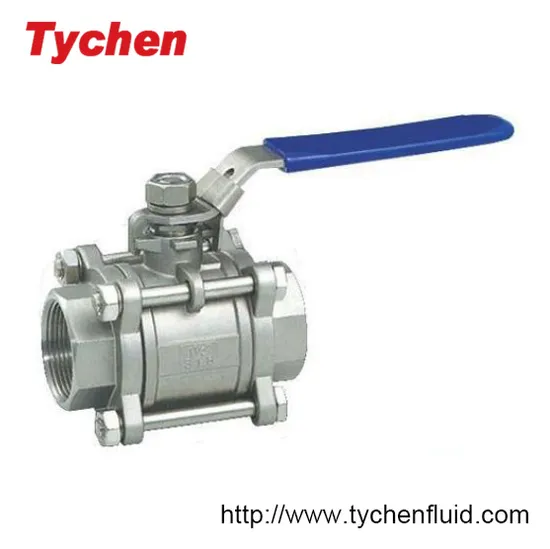 Manual Handle 3PC Stainless Steel Ball Valve Thread Bsp NPT