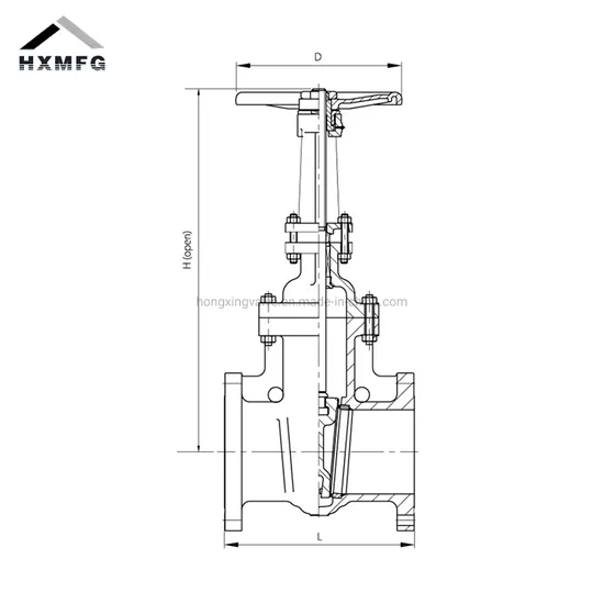 Handwheel Ductile Cast Iron Metal Seated Flange Wedge OS&Y Gate Valve