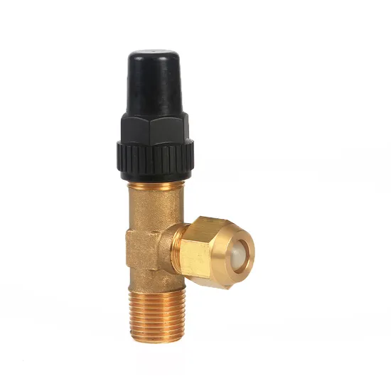 CE Brass Angle Safety Valve 4.5MPa NPT Threaded Connection