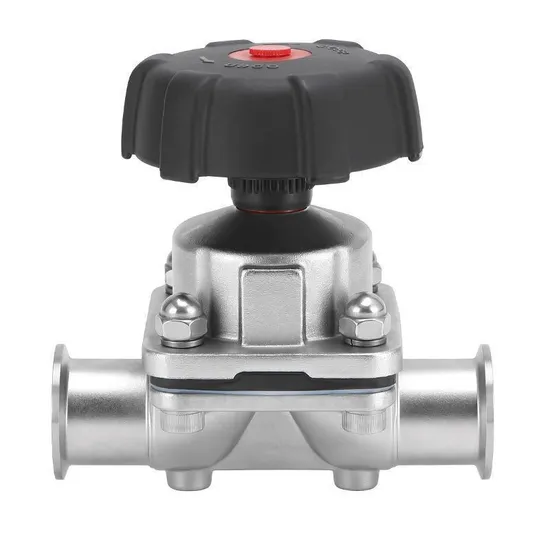 DIN 316L Sanitary Stainless Steel EPDM/PTFE Cover Clamp Diaphragm Valve
