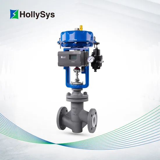 Hollysys Single Seat/Sleeve Single Seat/Cage/Fluorine Lined Globe Control Valve