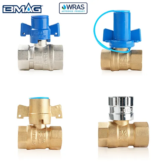 Bmag Wras 1/2′′ - 2′′ Brass Threaded Water Lockable Ball Valve with Different Lock