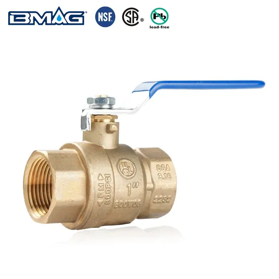 Bmag Brass Material Valve 600wog Lead Free Brass Copper Ball Valve for American Market