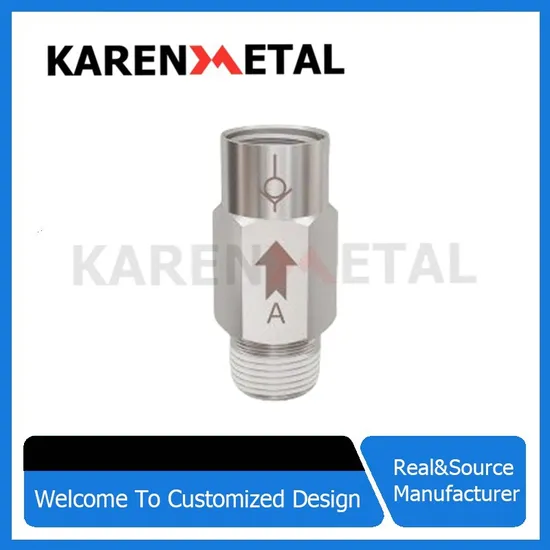 Reliable Straight Push Fitting Check Valve for Pneumatic Systems