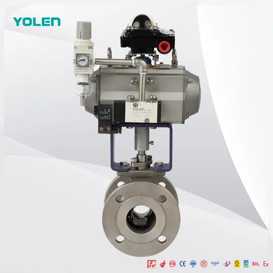 Pneumatic V-Shaped Metal Ball Valve