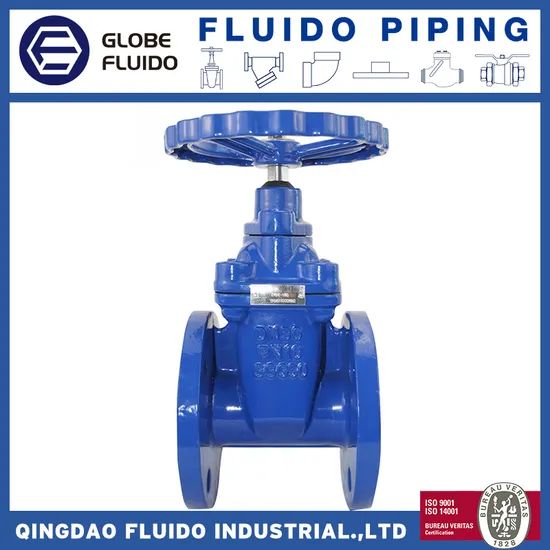 DIN 3352 F4 Flanged End Resilient Seat Non-Rising Stem Gate Valve Price Pn16