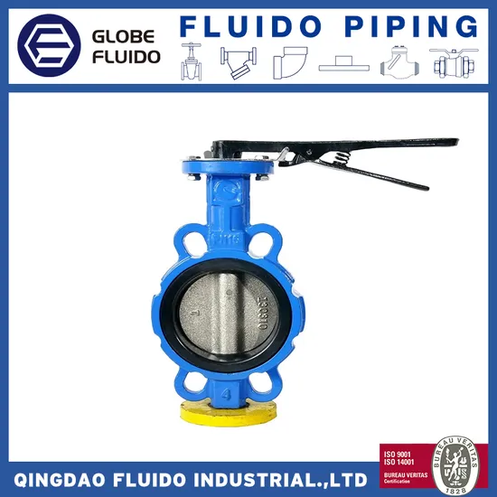 150lbs Carbon Steel Butterfly Valve with SS316 Disc and PTFE Seat