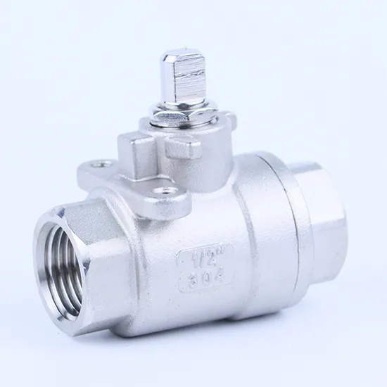 Thread Handle with Two-Piece 304 316 Internal Threaded Fillet Stainless Ss Ball Valve