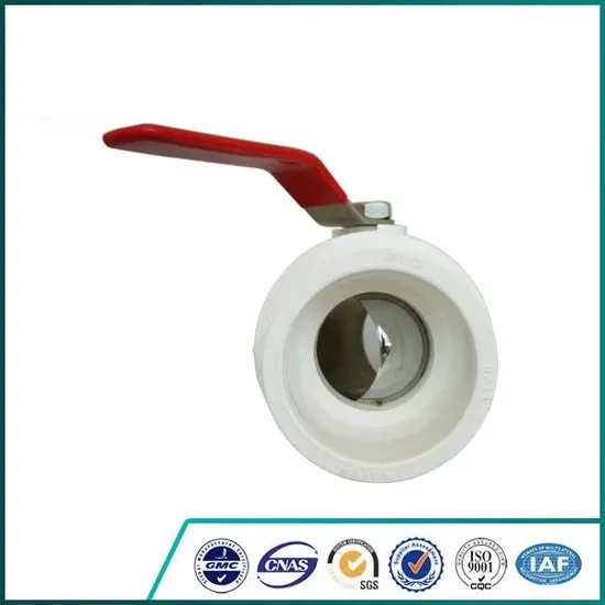 Plastic White PVC Two Pieces Ball Valve Water Supply
