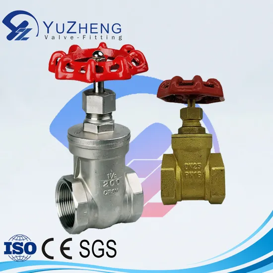Stainless Steel NPT/BSPT/BSPP Non Rising Thread Water Gate Valve