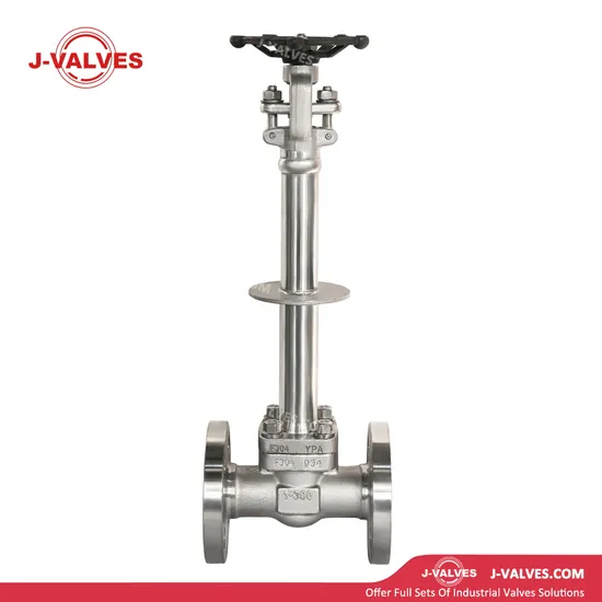 J-Valves ANSI Forged Steel F304/A105n Cryogenic Rising Stem Flanged Handwheel Operation Gate Valve