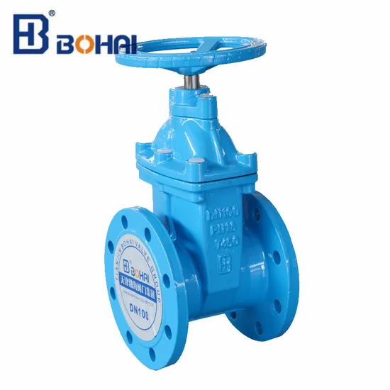 Cast Steel 4 Inch Non Rising Resilient Soft Seat Flanged Pn 16 Industrial Control Gate Valve