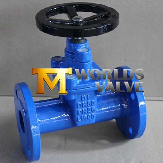 Double Flanged Resilient Seated Gate Valves with Rubber Wedge for Wafer Flow Control API6d API600