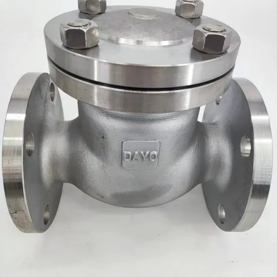 API/JIS/DIN CF8 CF3m CF8m Wcb Flange End Swing Check Valve
